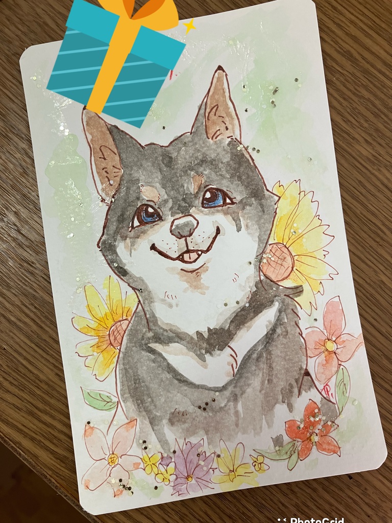【送料無料】あなたを動物にした似顔絵オーダー