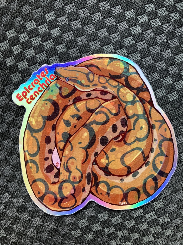 へびたちダイカットキラキラステッカー