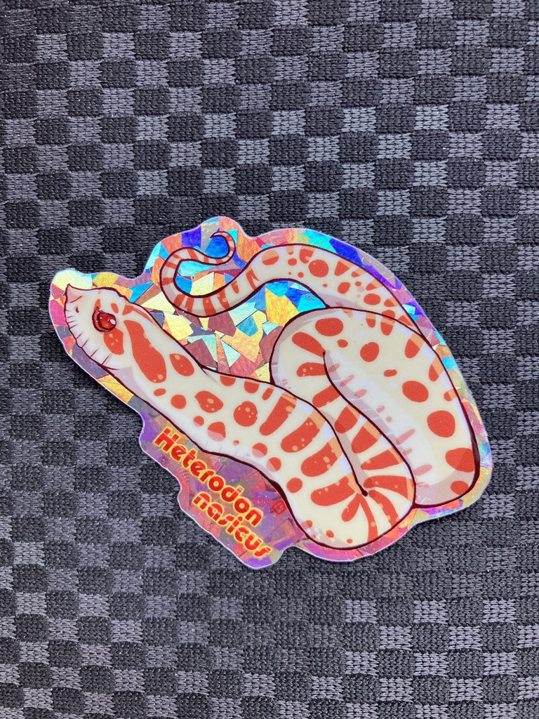 へびたちダイカットキラキラステッカー