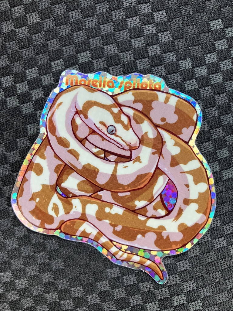 へびたちダイカットキラキラステッカー