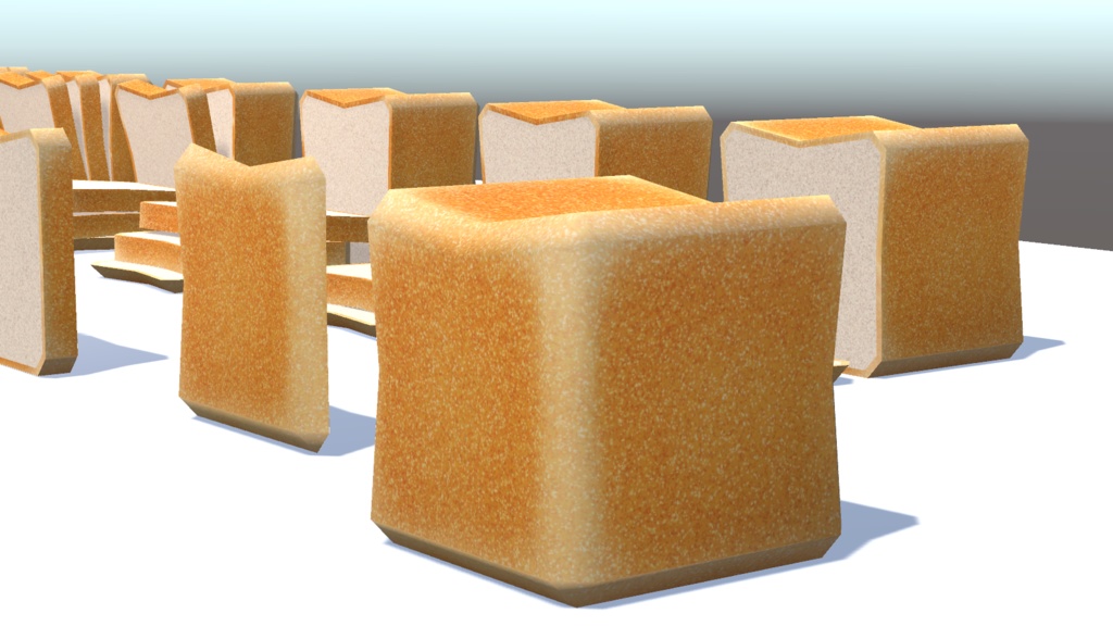食パン(Cube型)3Dモデル