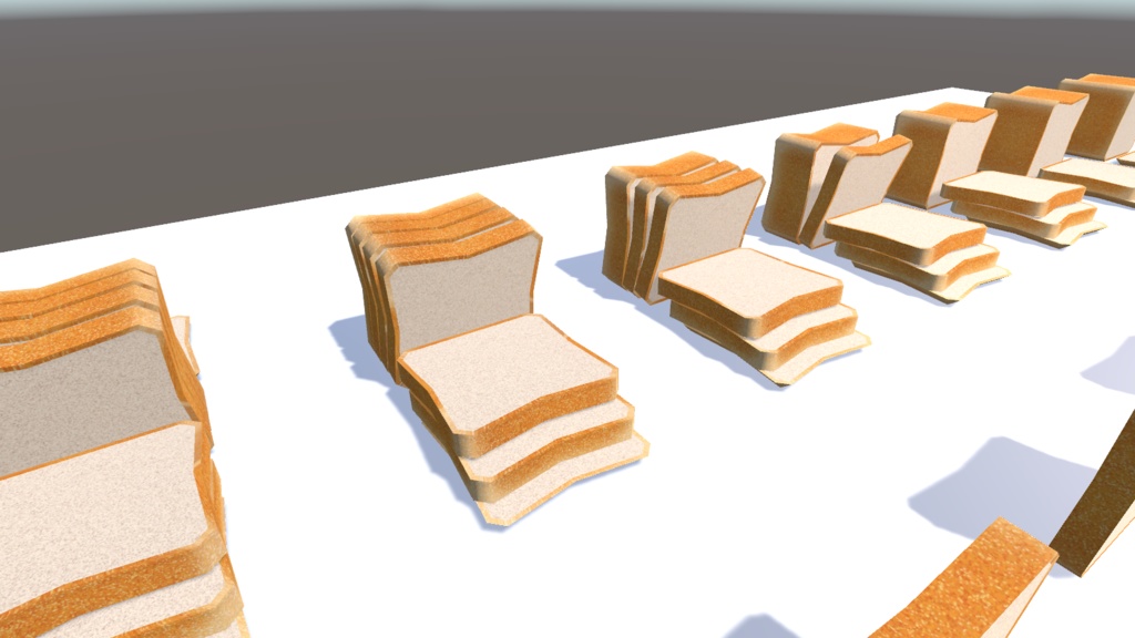 食パン(Cube型)3Dモデル