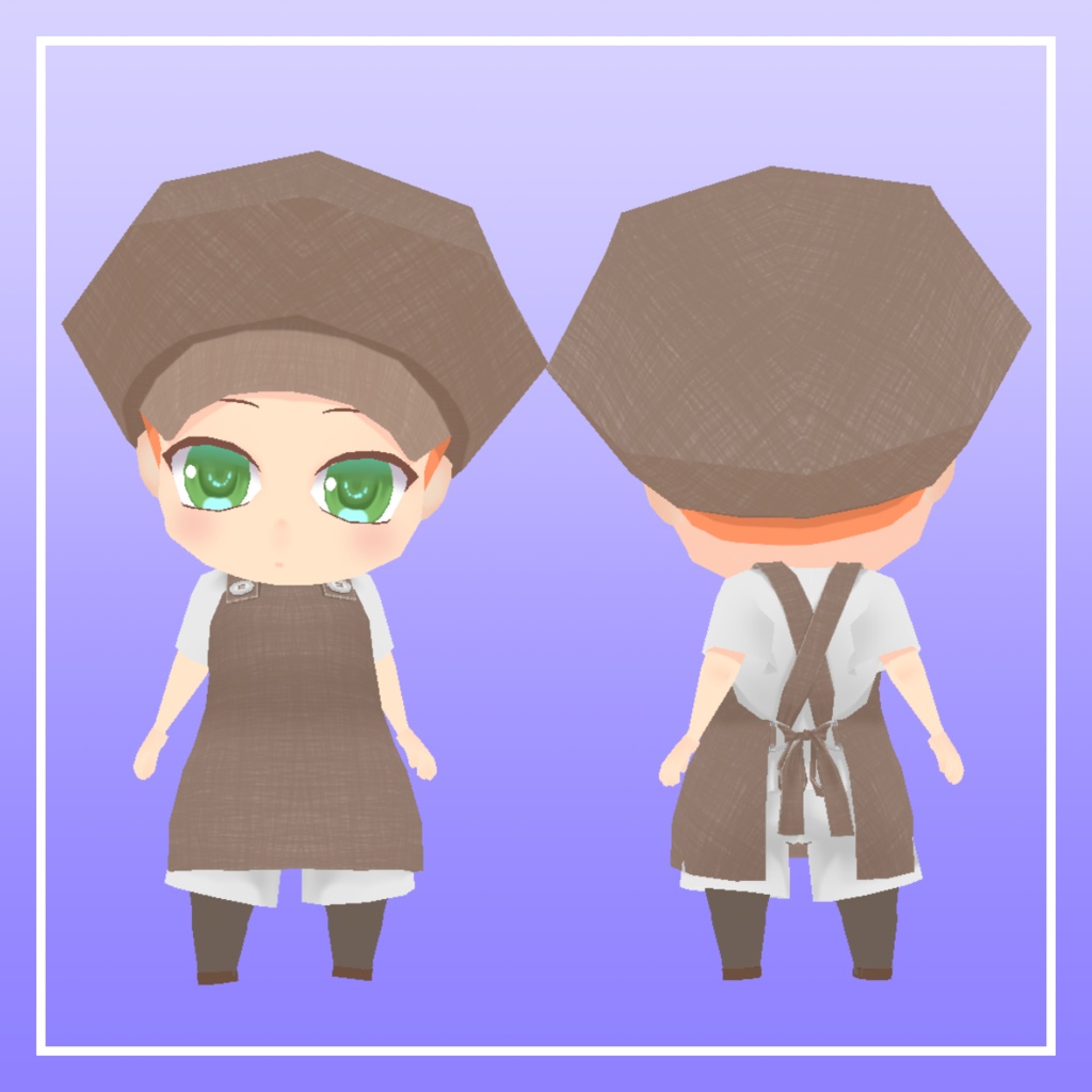 パン職人ベイカ3Dモデル