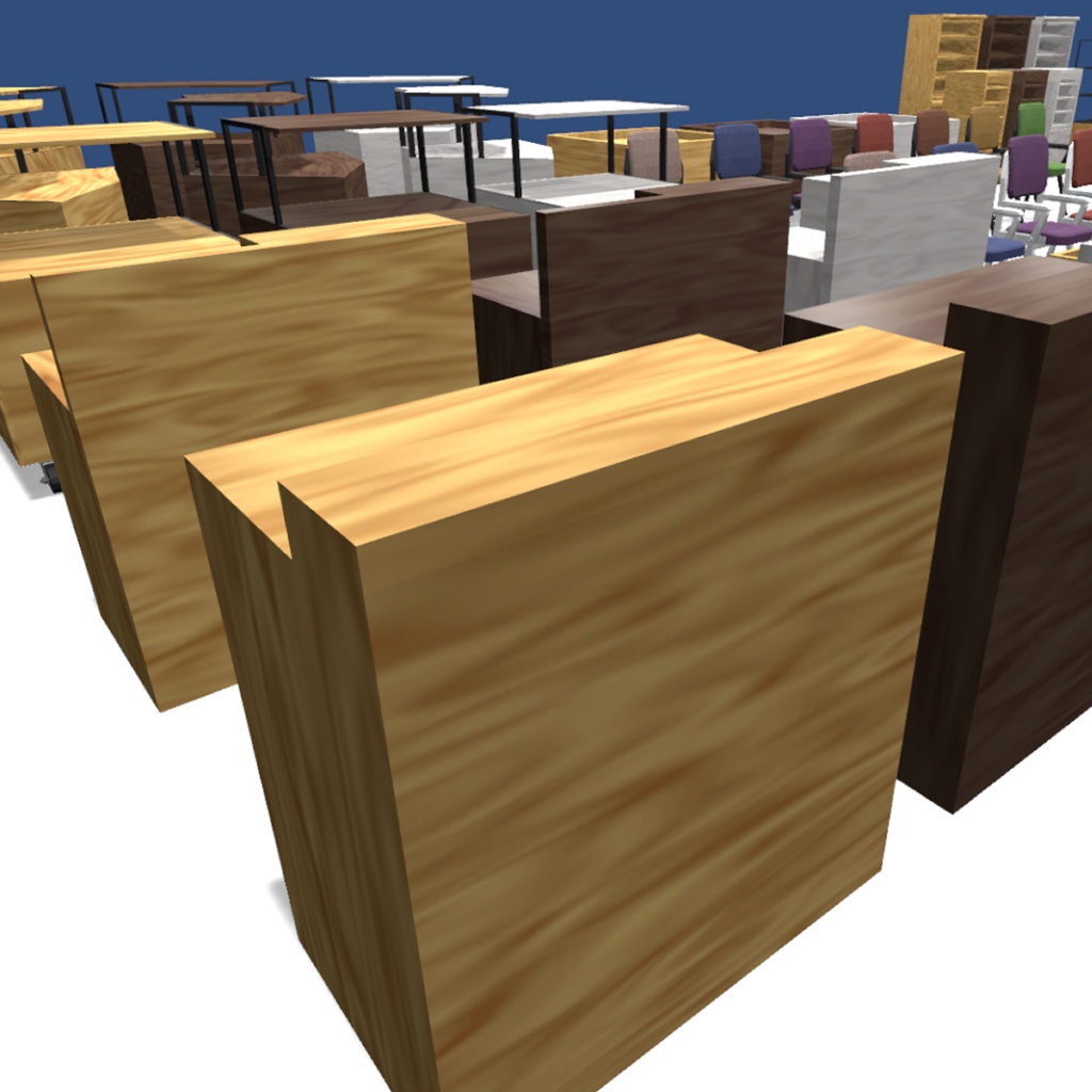 パン屋用具セット -フロア編-【3Dモデル】