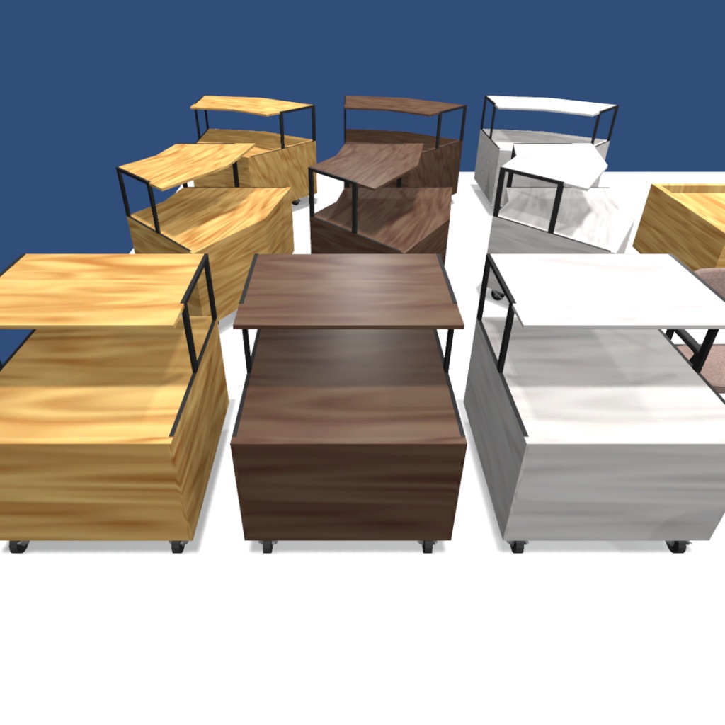 パン屋用具セット -フロア編-【3Dモデル】