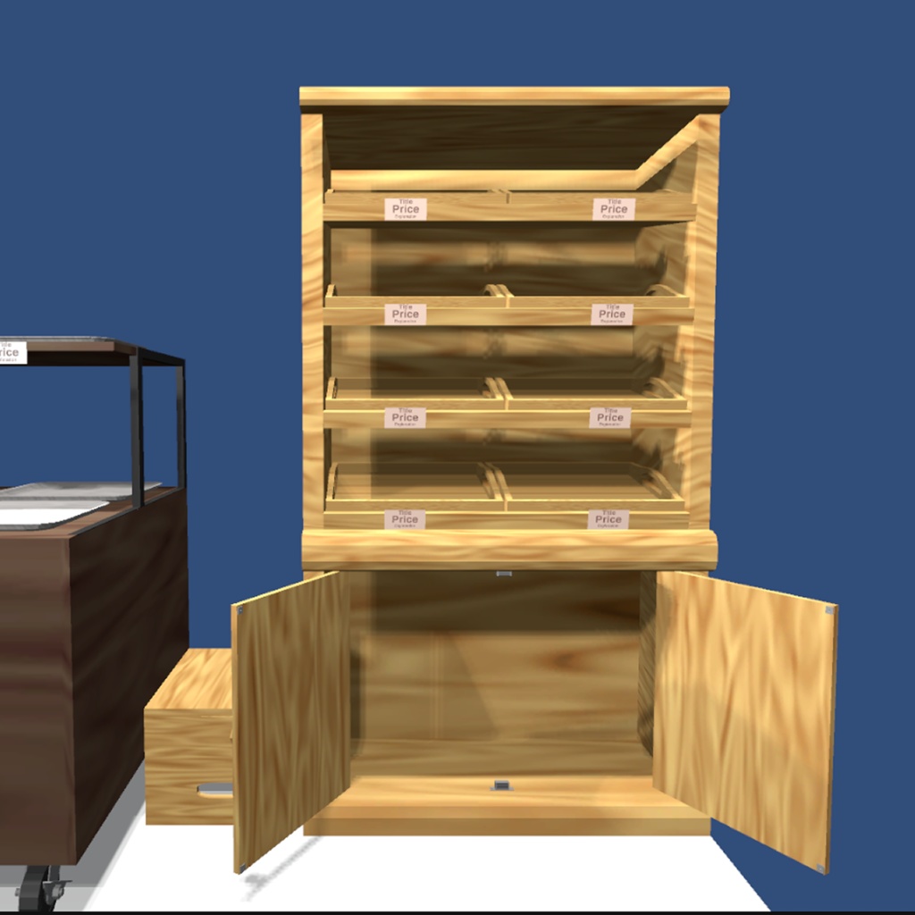 パン屋用具セット -フロア編-【3Dモデル】