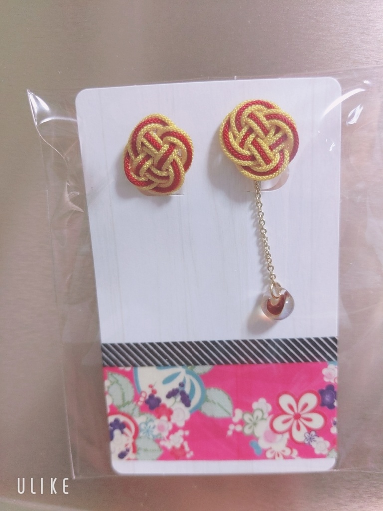 組紐イヤリング[煉獄杏寿郎]