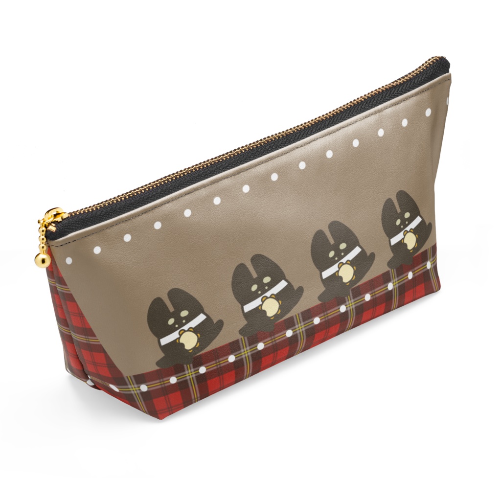 ごきげん♪ルンルン黒シバくんポーチ