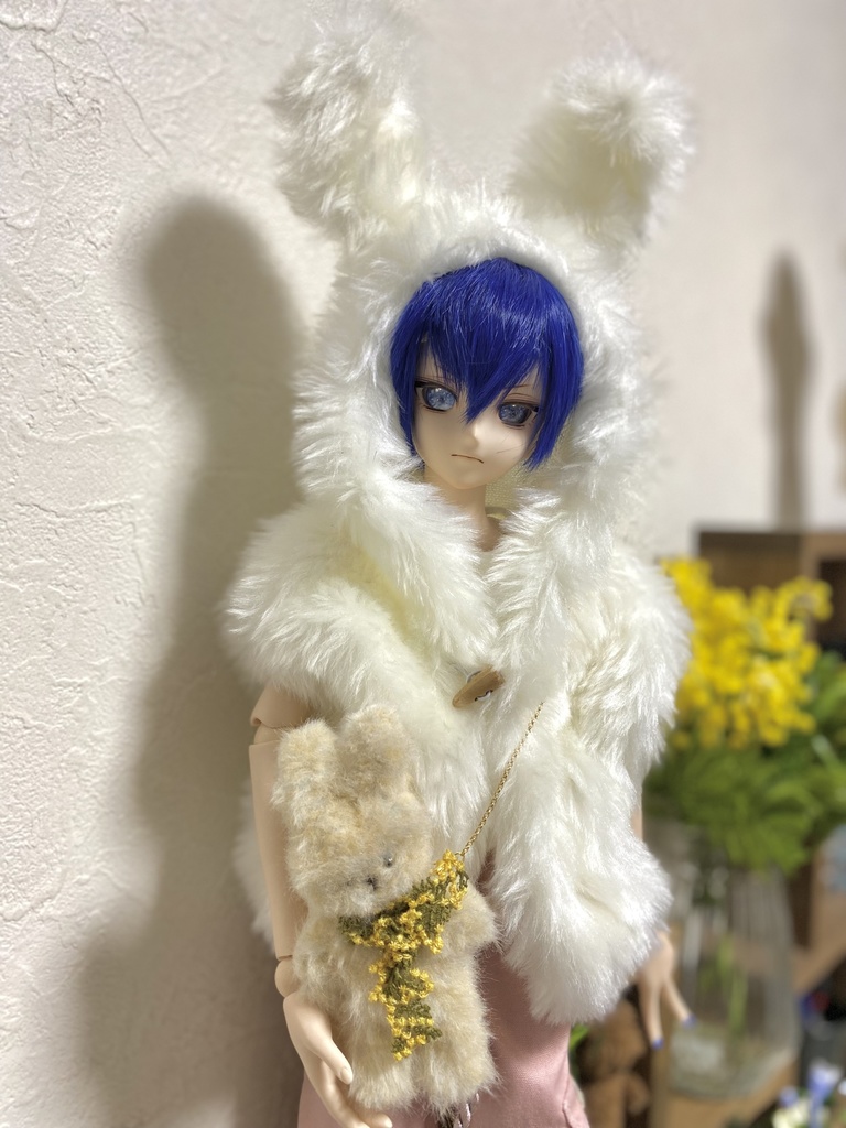 うさみみビックシルエットベストとうさぬいショルダー