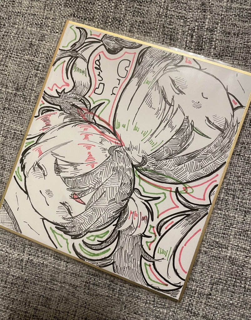 原画『ウル＆ルラ』(寸松庵色紙)