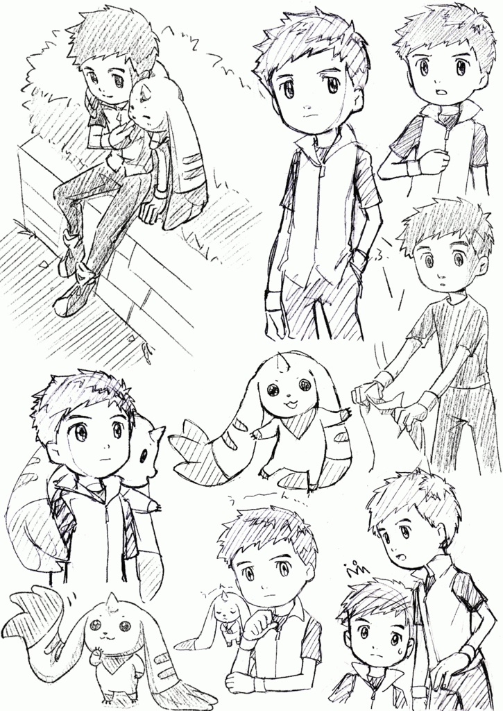 テイマーズ落書きまとめ本【コピー本】