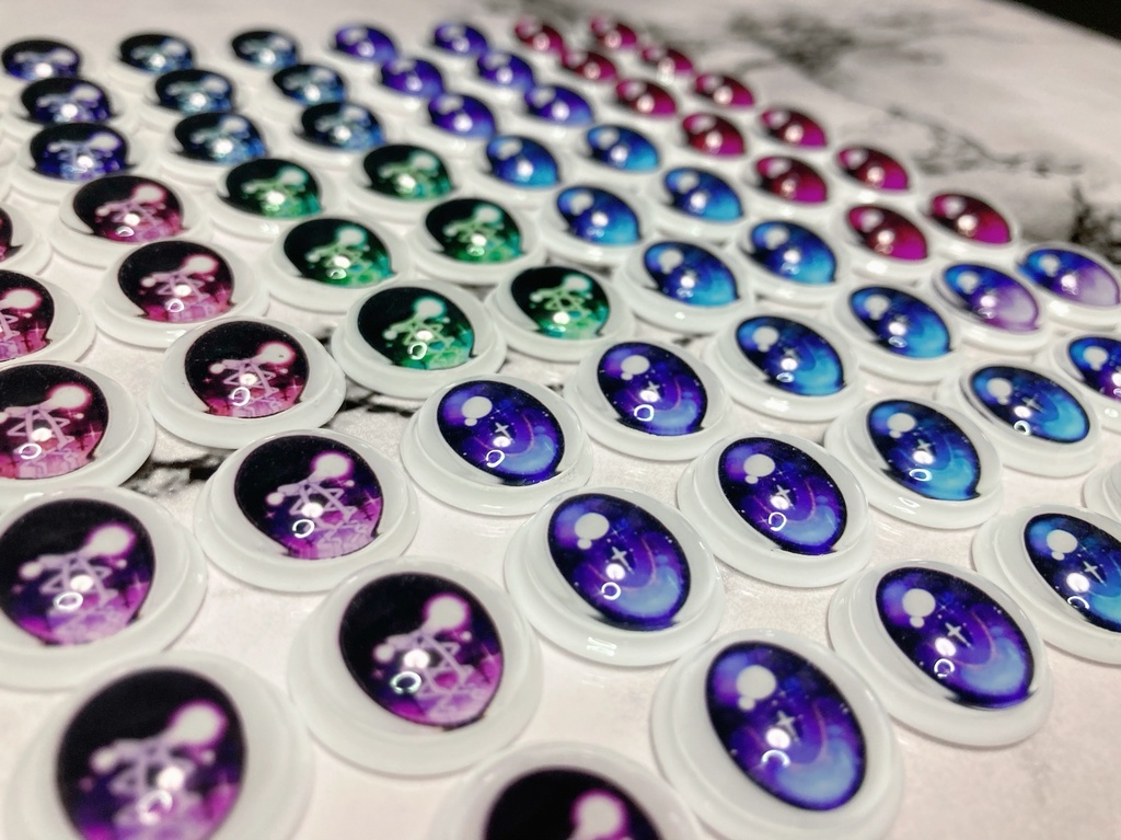 追視 カボションアイ 20〜22mm相当 ごしっくアイ