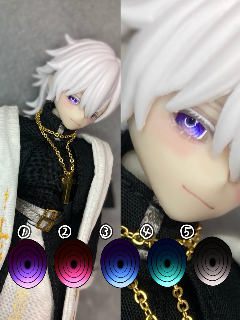 【パール】シチリア用 6mm レジンアイ【病みぐるアイ】