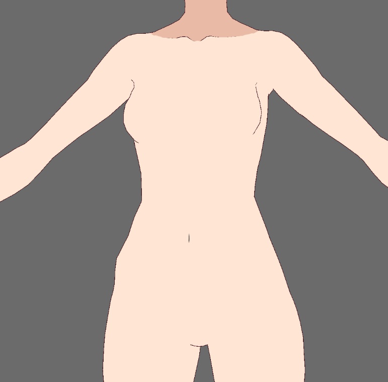 【無料あり】VRoid向け アニメ風肌テクスチャ(顔&体)