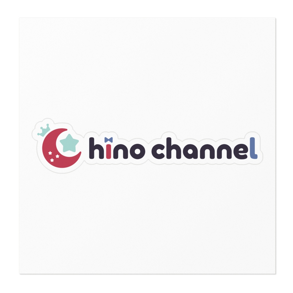 hinochannelロゴステッカー 横長