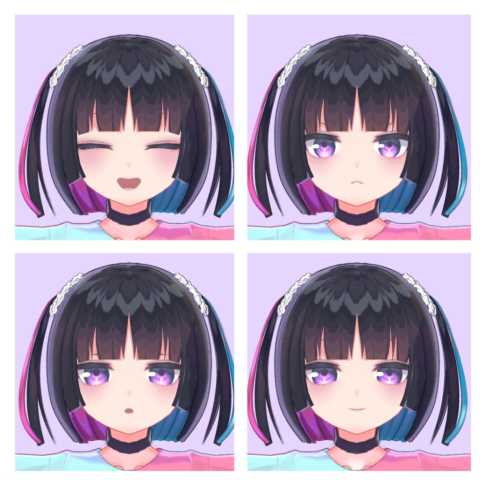 【VRChat想定アバター】蒼桜(あお)