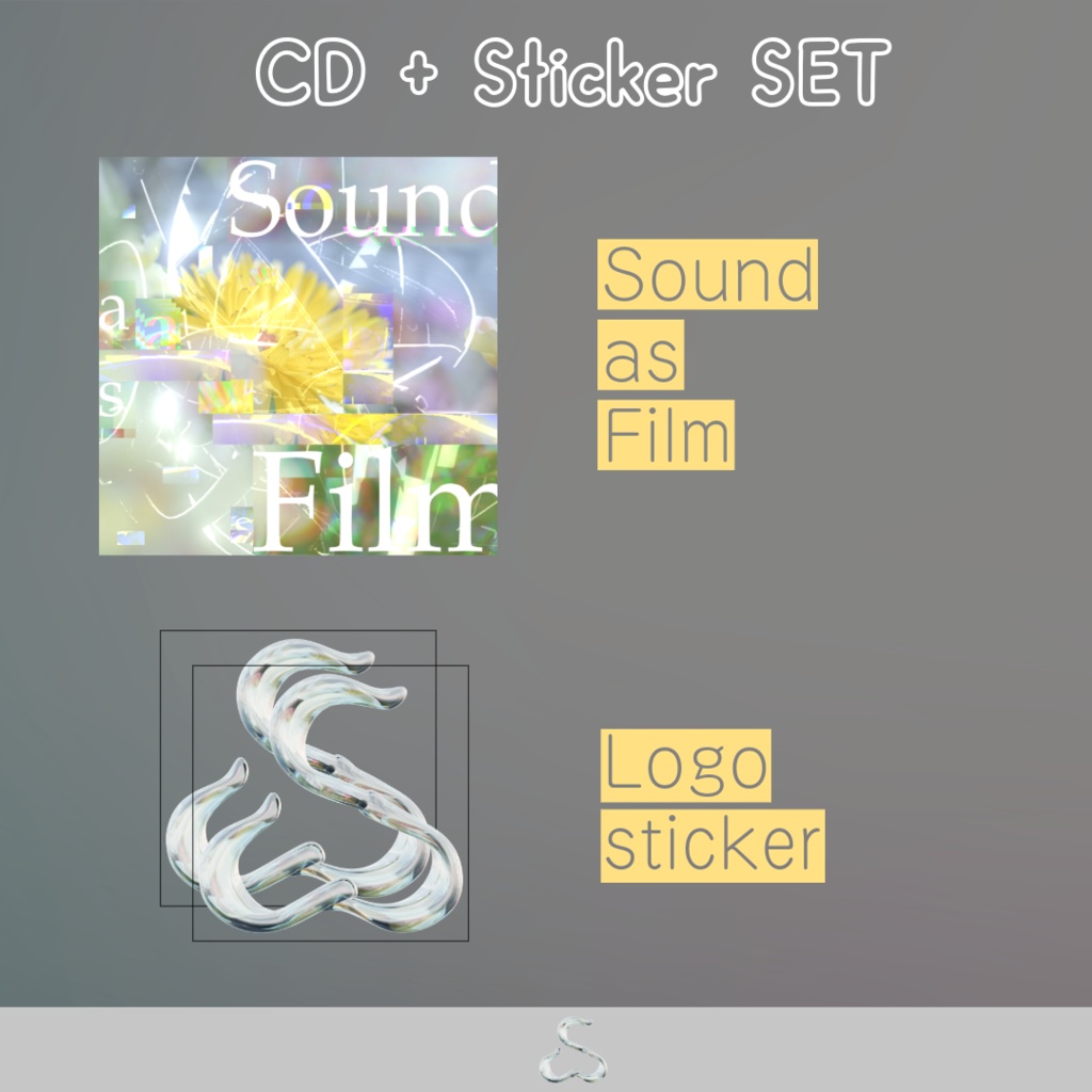 Sound as Film + ロゴステッカー（2枚）セット
