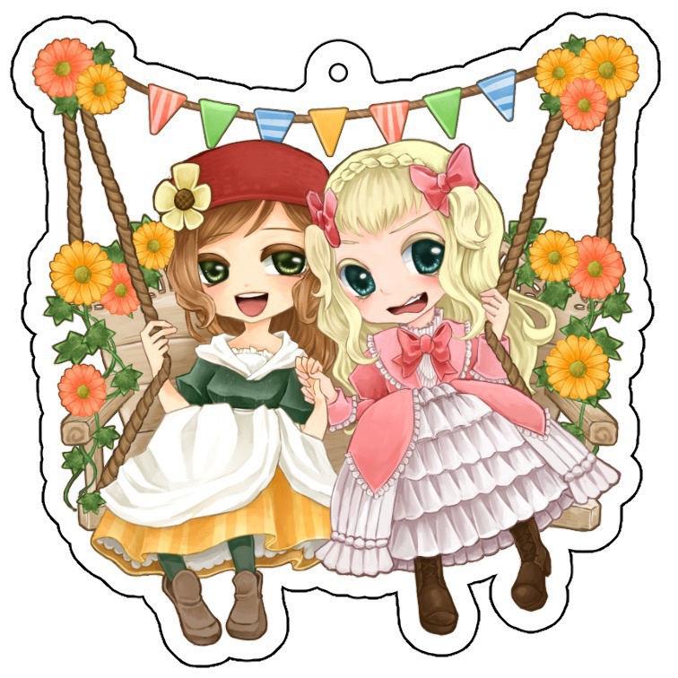 【牧物】ミノリ&エリーゼアクリルキーホルダー