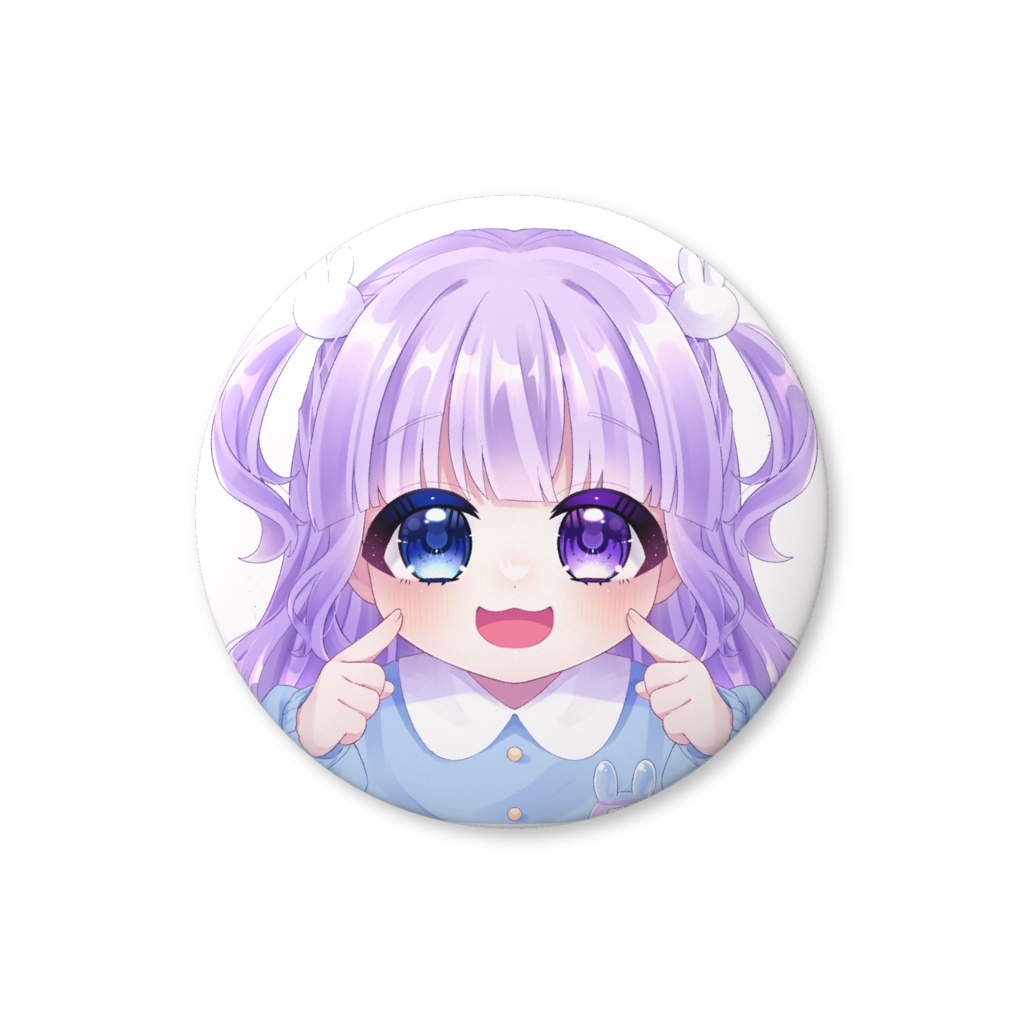 夜月らびの缶バッジ(えへっ)