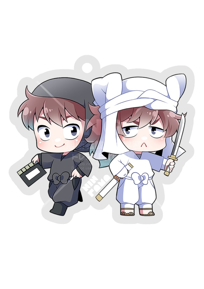 土井先生＆天鬼さんの アクリルキーホルダー