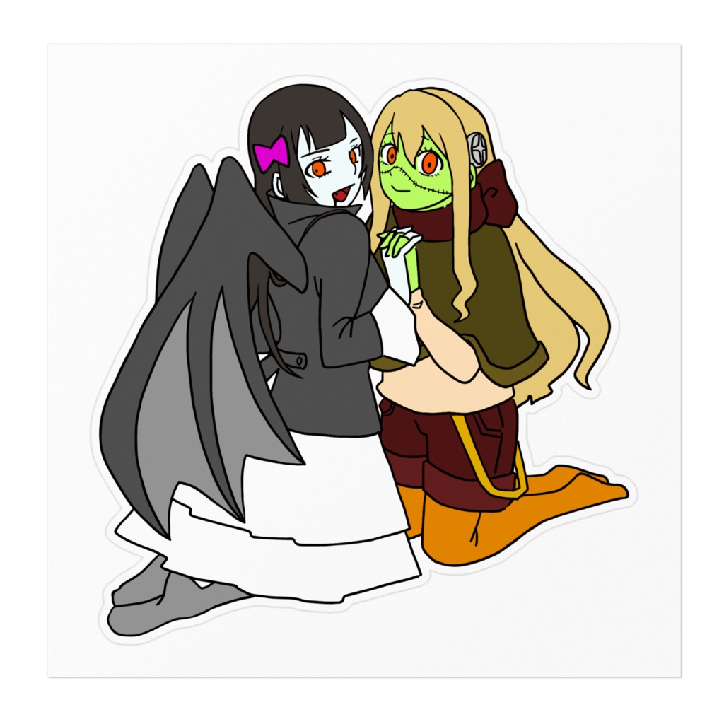 ミラとフラン仲良しステッカー