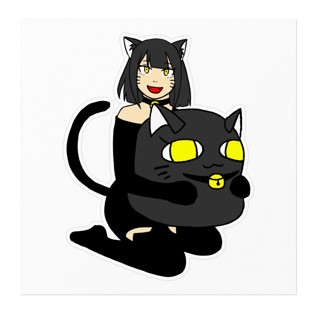 スズヱさんの大きな自分ぬい抱きしめステッカー