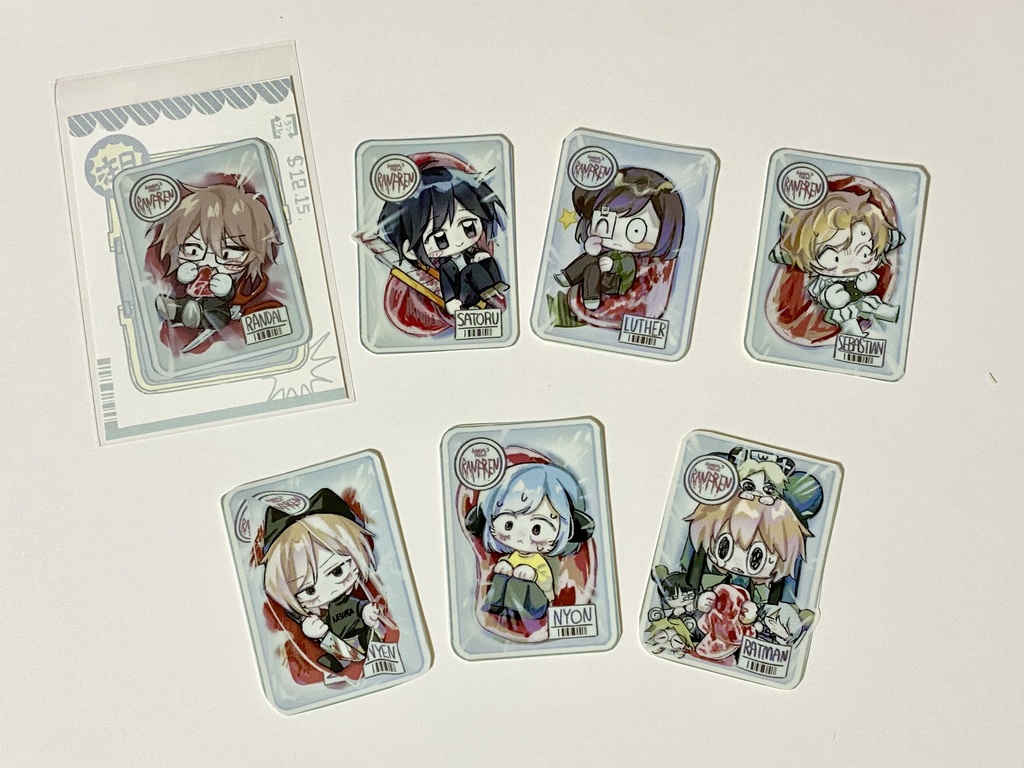 お肉パックステッカー