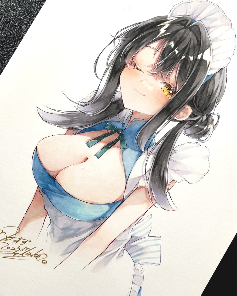 原画　メイドさん