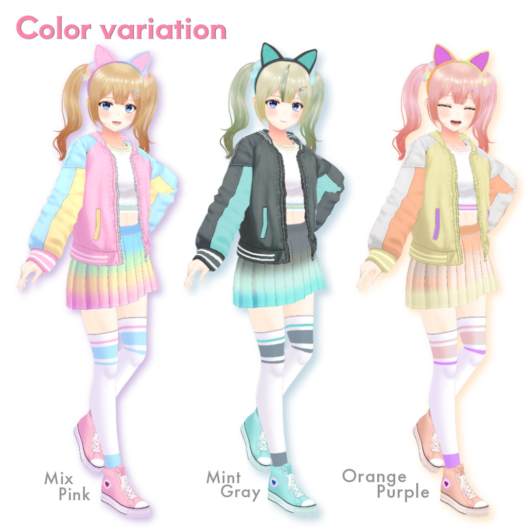 【VRoid正式版/ VRM model】MilkyLulu/ミルキールル