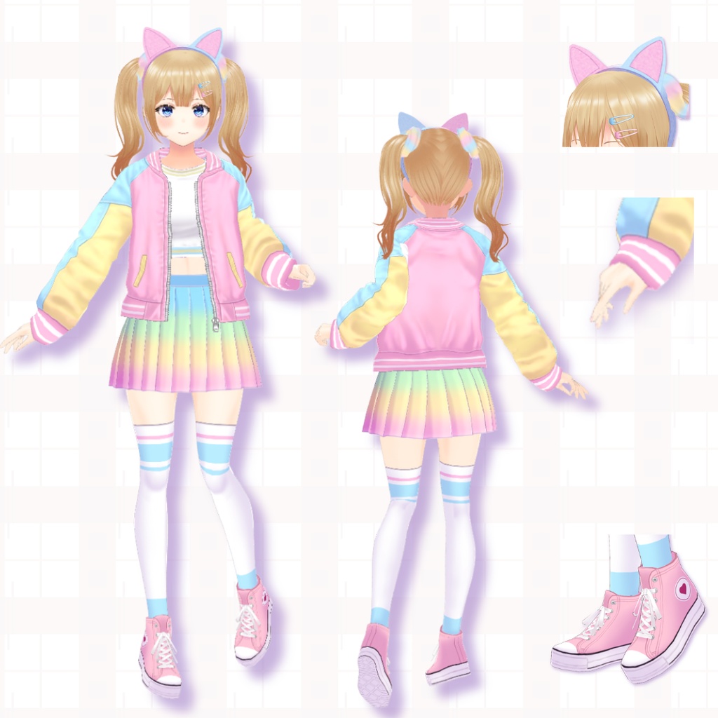 【VRoid正式版/ VRM model】MilkyLulu/ミルキールル