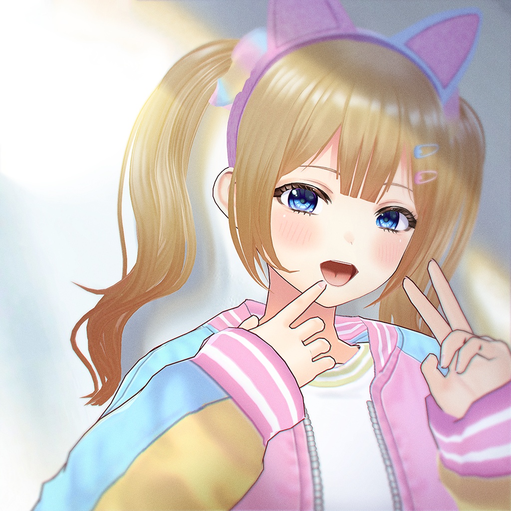 ★無料公開中★【VRoid正式版】Eye Texture Set/瞳アイライン眉まつげセットLulu【10 Eye Color】