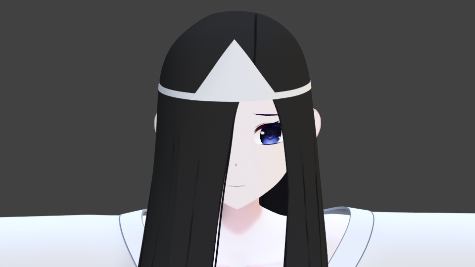 オリジナル3Dモデル【幽凪 霊子 V.1.1】
