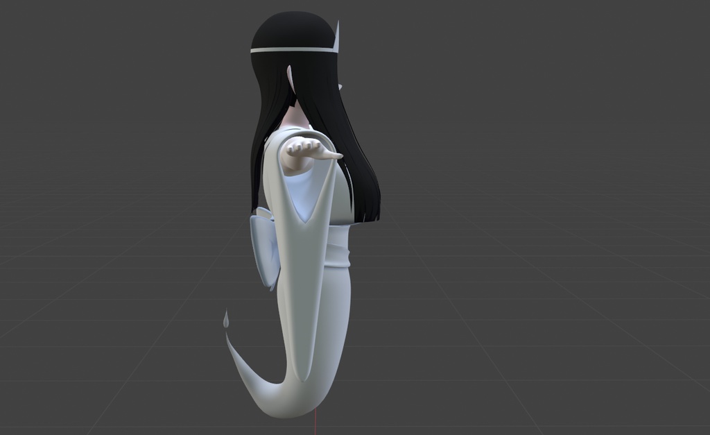 オリジナル3Dモデル【幽凪 霊子 V.1.1】