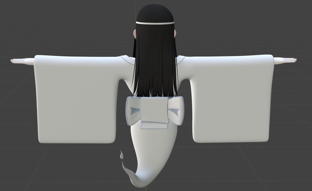 オリジナル3Dモデル【幽凪 霊子 V.1.1】