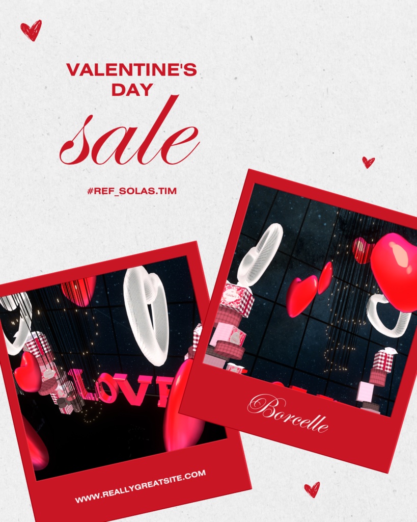 3D-Valentine用ディスプレイセット