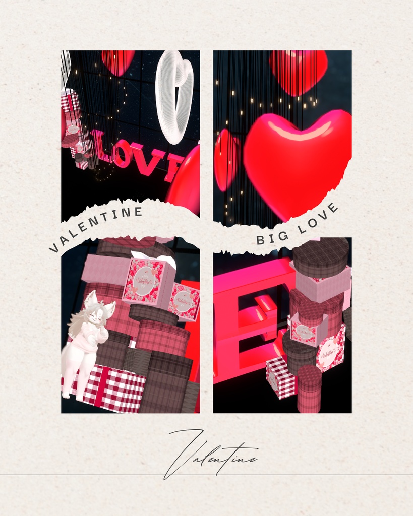 3D-Valentine用ディスプレイセット