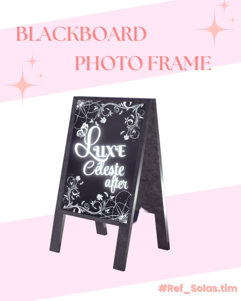 BLACKBOARD & PHOTO FRAME SET