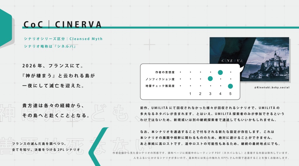 CoC『CINERVA』Ver1.0【SPLL:E196243】
