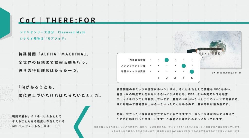 CoC『THERE:FOR』Ver1.1【SPLL:E110784】
