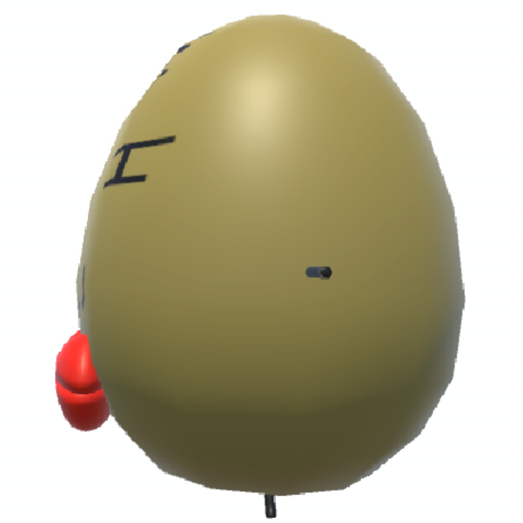 オリジナル3Dモデル「くちびるさん」