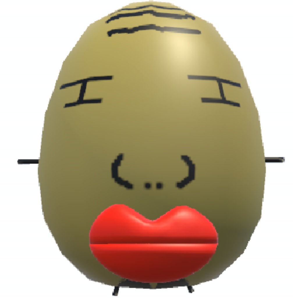 オリジナル3Dモデル「くちびるさん」