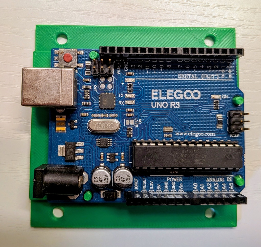 【ネジ固定対応】Arduino Uno用 マウントベース A（元・精密機械工設計）