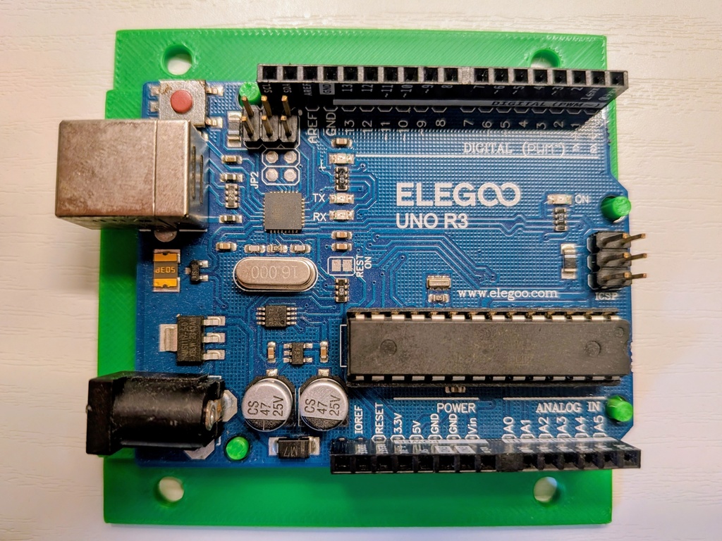 【ネジ固定対応】Arduino Uno用 マウントベース B(元・精密機械工設計)