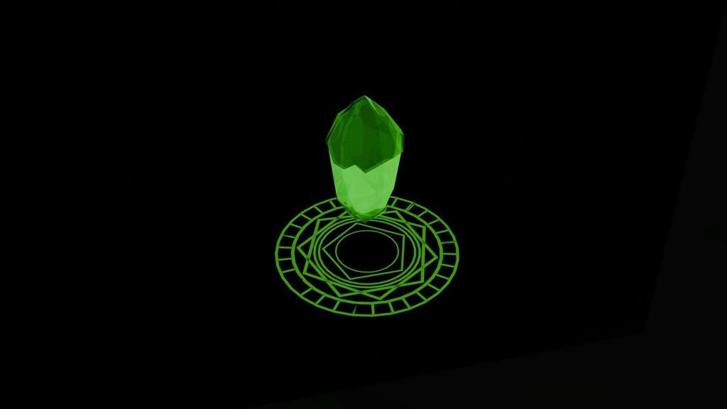 ローポリ ダークファンタジー 魔法陣 儀式アセットパック