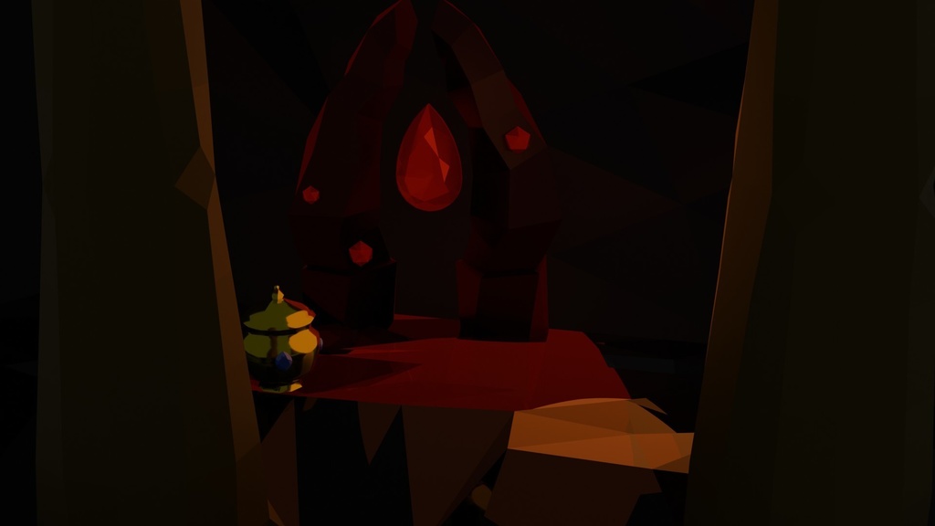 ローポリ ダークファンタジー 魔法陣 儀式アセットパック