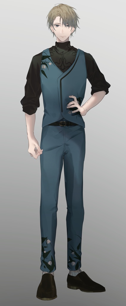 【パーツ分け済PSD】イケメン