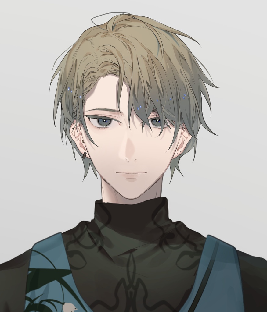 【パーツ分け済PSD】イケメン