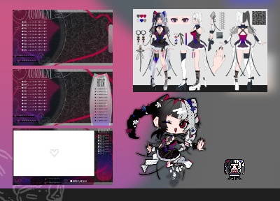 【限定1点Vtuberセット!】ツインちゃん【VTS対応】