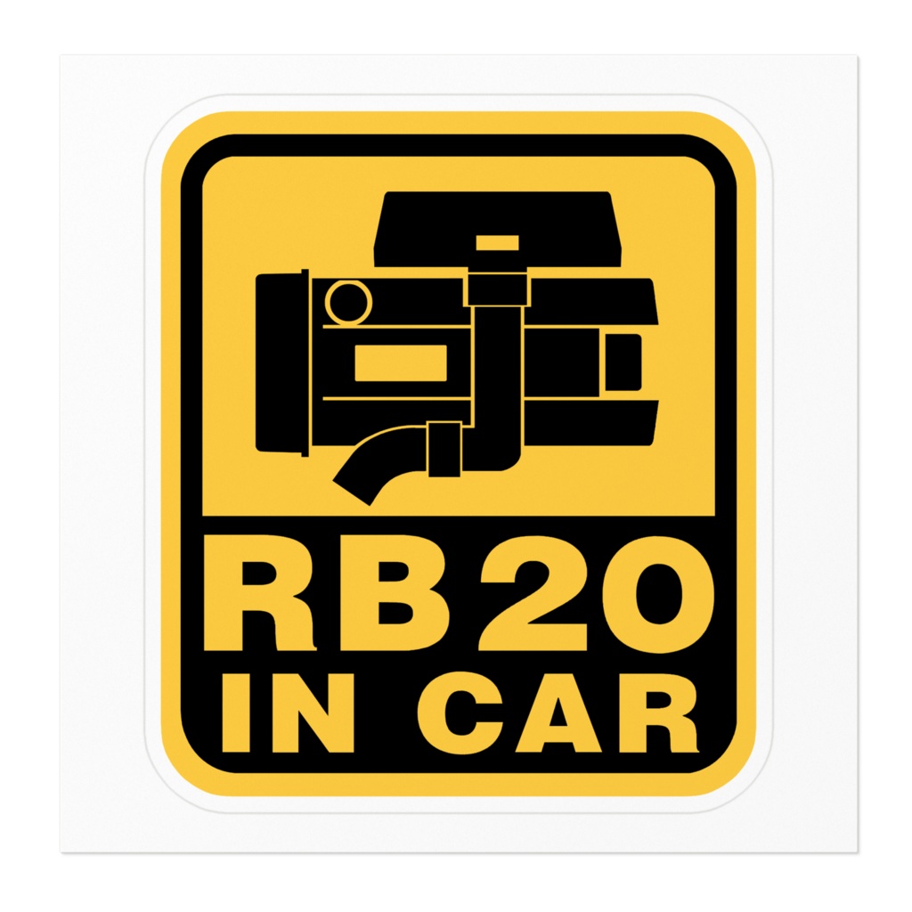 RB20 in Car ステッカー