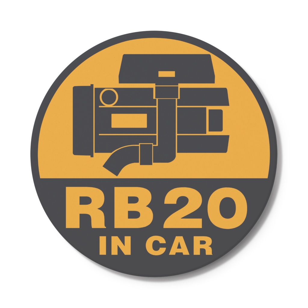 RB20 in Car コースター (丸型)
